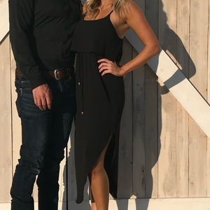 Adjustable Strap Summer Beach Casual Midi Dress